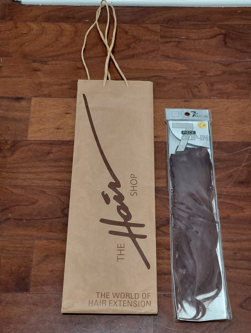Hair Shop 101 7 Clip-In Human Hair Clip-In Auburn NWT